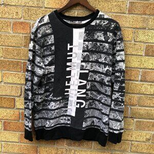 Helmut Lang Big Logo Gradient Crewneck Sweater Medium